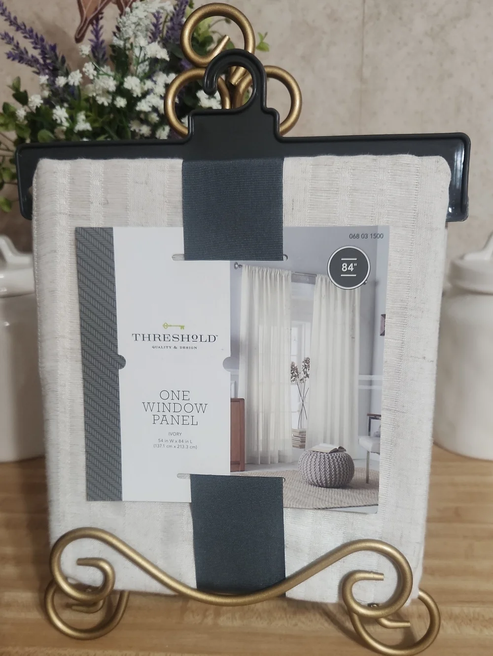 Threshold ONE PANEL ivory Curtain